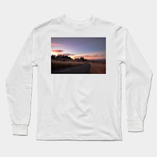 Sunset on Kneeland road Long Sleeve T-Shirt